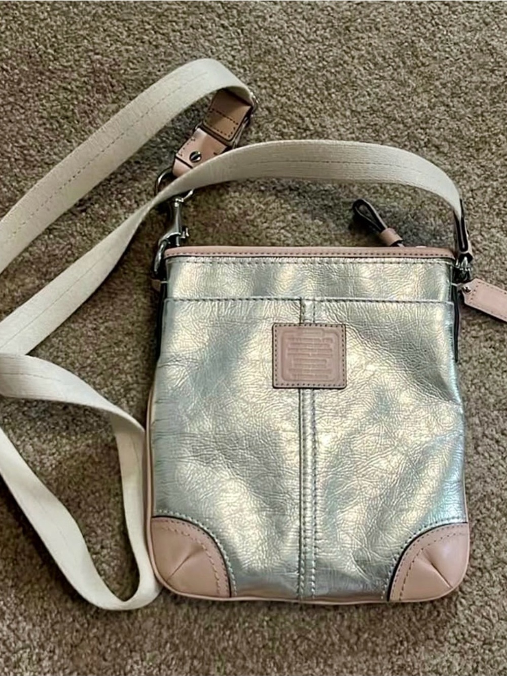 Coach Metallic Gold Crossbody